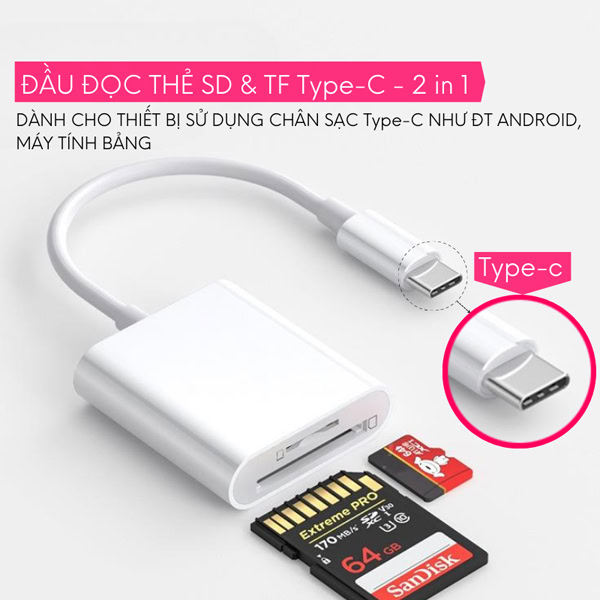 Đầu Lọc Thẻ Nhớ Điện Thoại Chân Sạc Type C 5 Đầu Lọc Thẻ Nhớ Điện Thoại Chân Sạc Type C - Ảnh 3